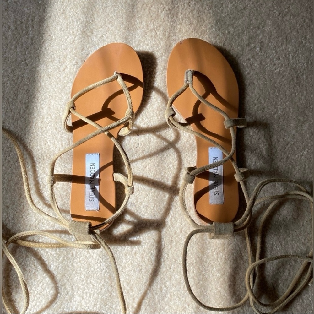 Steve Madden lace up sandals